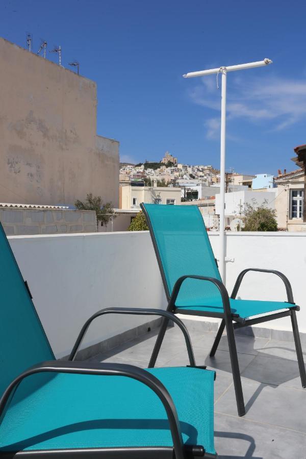 Welcome Home Syros Port Apartment Ermoupoli Bagian luar foto