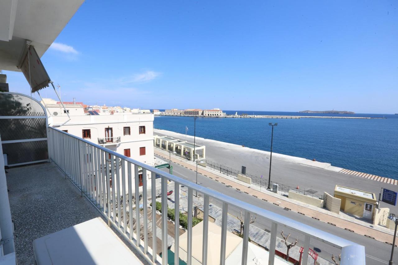Welcome Home Syros Port Apartment Ermoupoli Bagian luar foto