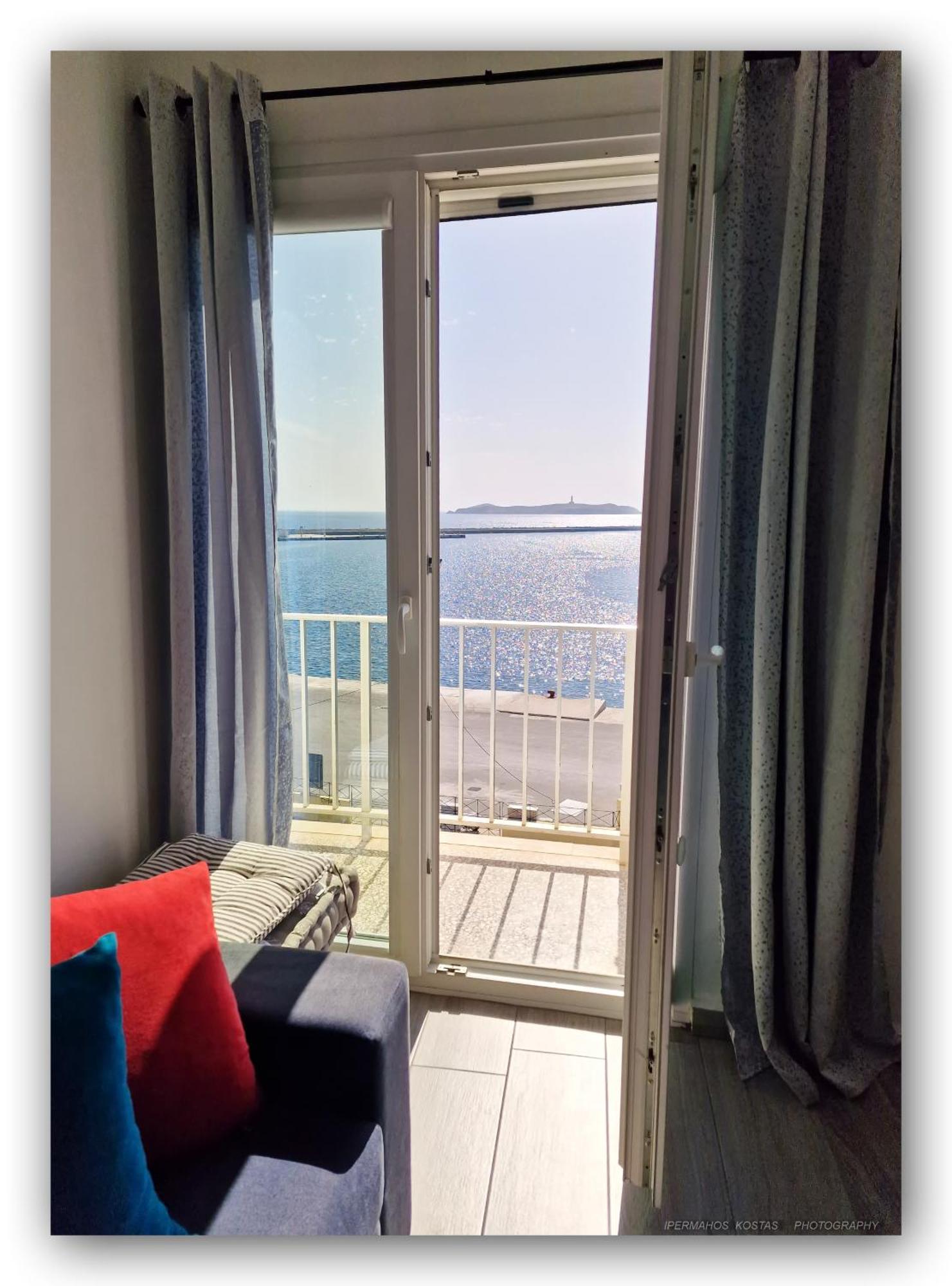Welcome Home Syros Port Apartment Ermoupoli Bagian luar foto