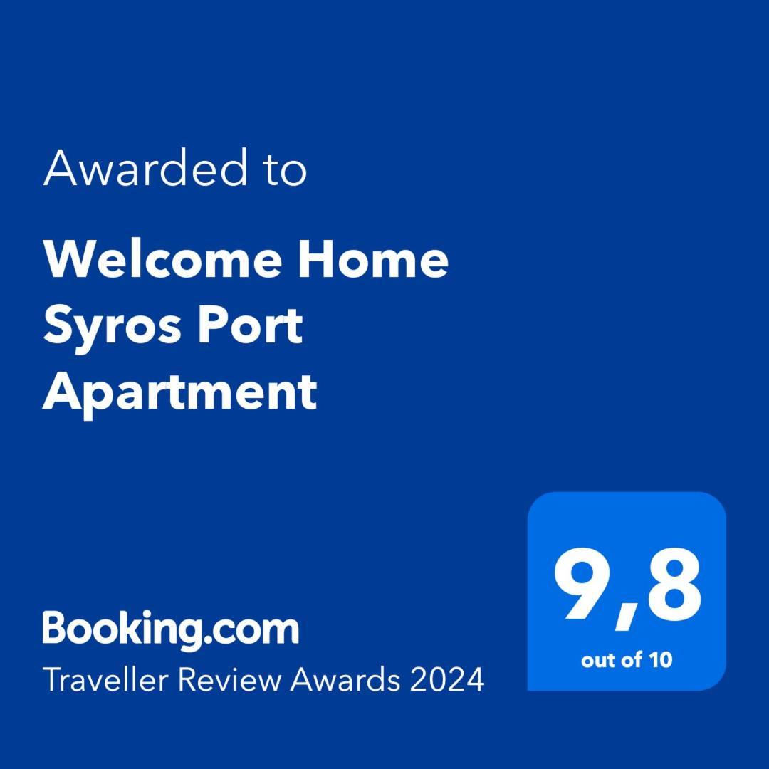 Welcome Home Syros Port Apartment Ermoupoli Bagian luar foto